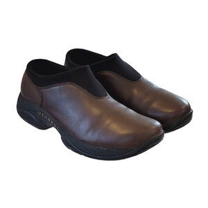 Merrell Primo Moc Dark Coffee Leather Air Cushioned Slip-on Shoe 8